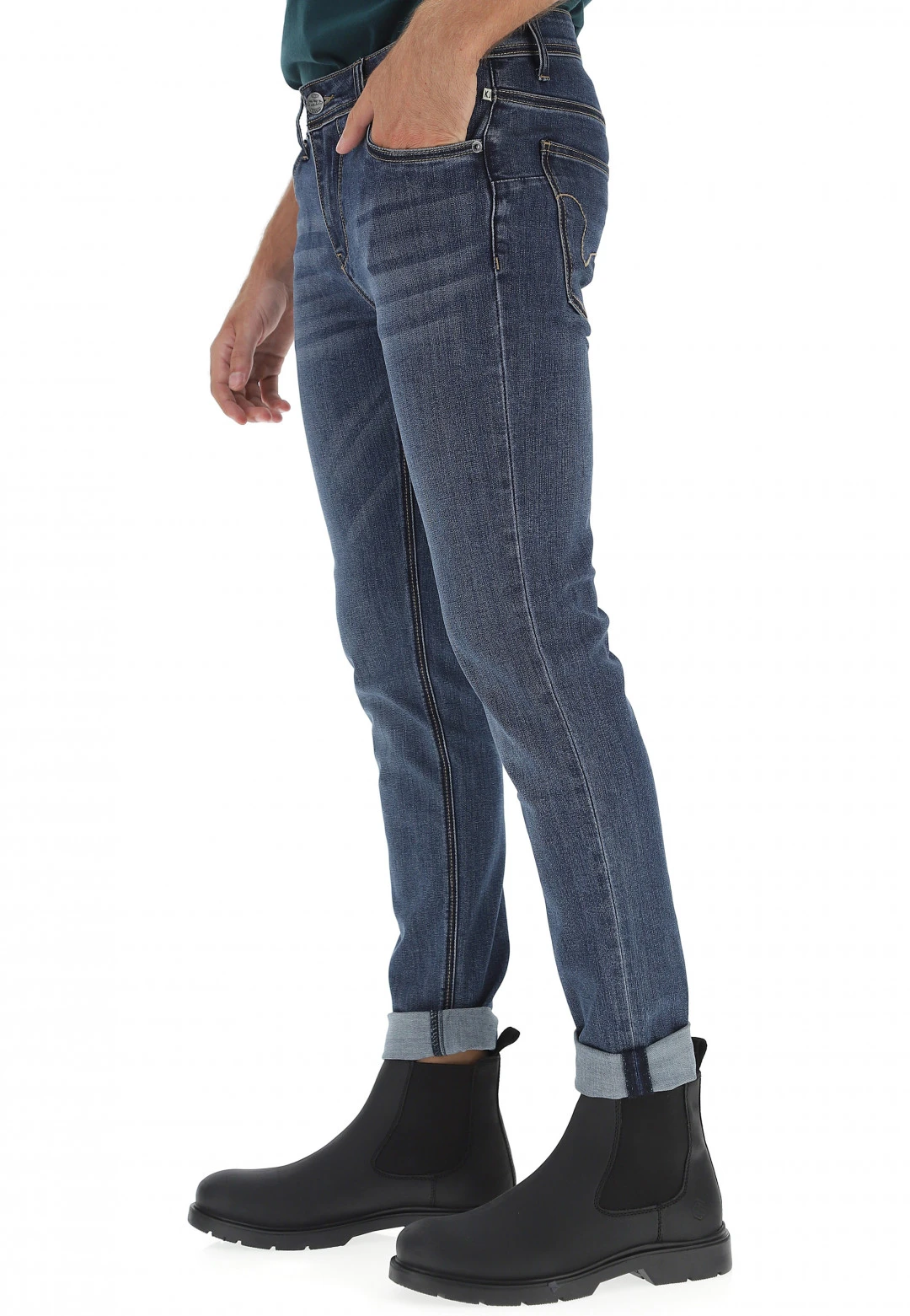 Key Jey Jeans Keyjey Uomo Con Lavaggio Scuro 4 Key Jey Jeans Keyjey Uomo Con Lavaggio Scuro - immagine 2