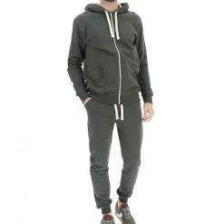 Felpa Con Zip Garzata Age Cappuccio Tinta Unita -Lacoste shop 21a2c9836b938624e4a250e2828e9e97