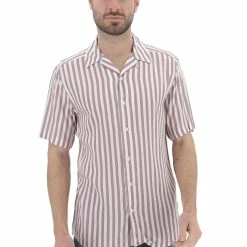 ONLY E SONS Camicia Manica Corta Bowling A Righe Only & Sons