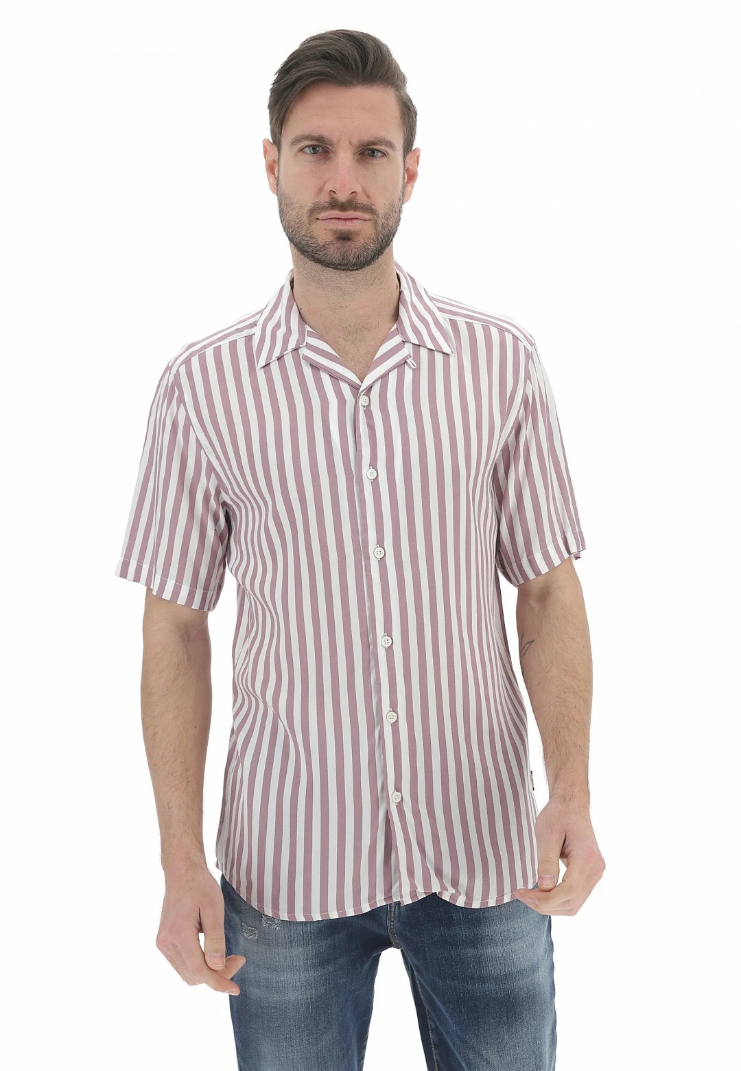 ONLY E SONS Camicia Manica Corta Bowling A Righe Only & Sons 3 ONLY E SONS Camicia Manica Corta Bowling A Righe Only & Sons