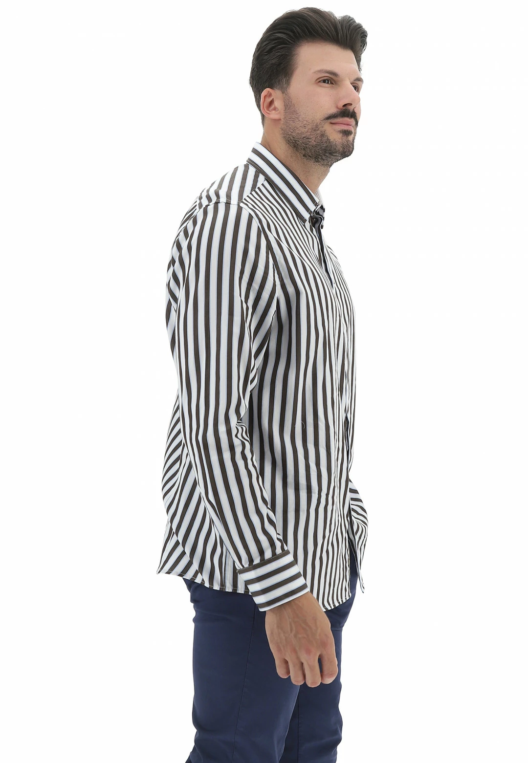 Camicia Bugatti Easy Care Uomo Rigata In Cotone 4 Camicia Bugatti Easy Care Uomo Rigata In Cotone - immagine 2