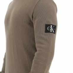 Calvin Klein Jeans Maglioncino Calvin Klein Jenas Uomo In Cotone Piquet Con Patch Applicata -Lacoste shop 22b0d19b76b7cf15779f7dbcc3436978