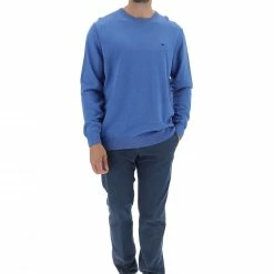 Pullover Girocollo Fynch-hatton Uomo Con Logo Ricamato A Contrasto -Lacoste shop 22bbfdbc3bd9b95eb7c7390769ac1270