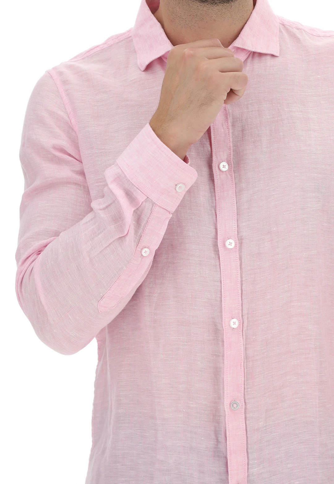 EKS Camicia In Lino Manica Lunga èks Uomo 12 EKS Camicia In Lino Manica Lunga èks Uomo - immagine 10