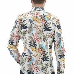 Camicia In Lino Gianni Lupo Fantasia Floreale All Over -Lacoste shop 234975c7f0a56c09216262d4bd0d9cfd