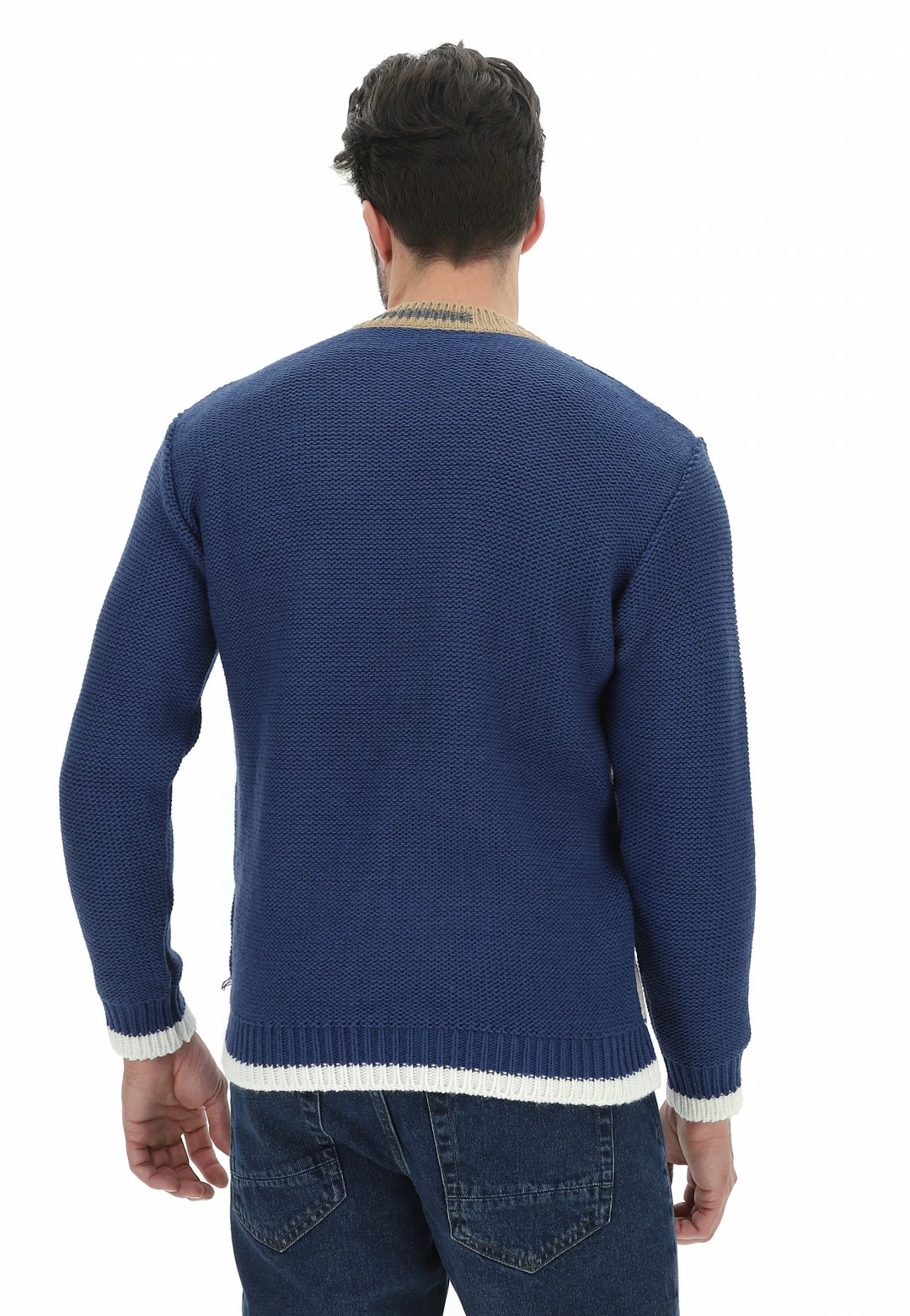 Over-D Maglione Uomo Over D Made In Italy A Rombi Multicolor 5 Over-D Maglione Uomo Over D Made In Italy A Rombi Multicolor - immagine 3