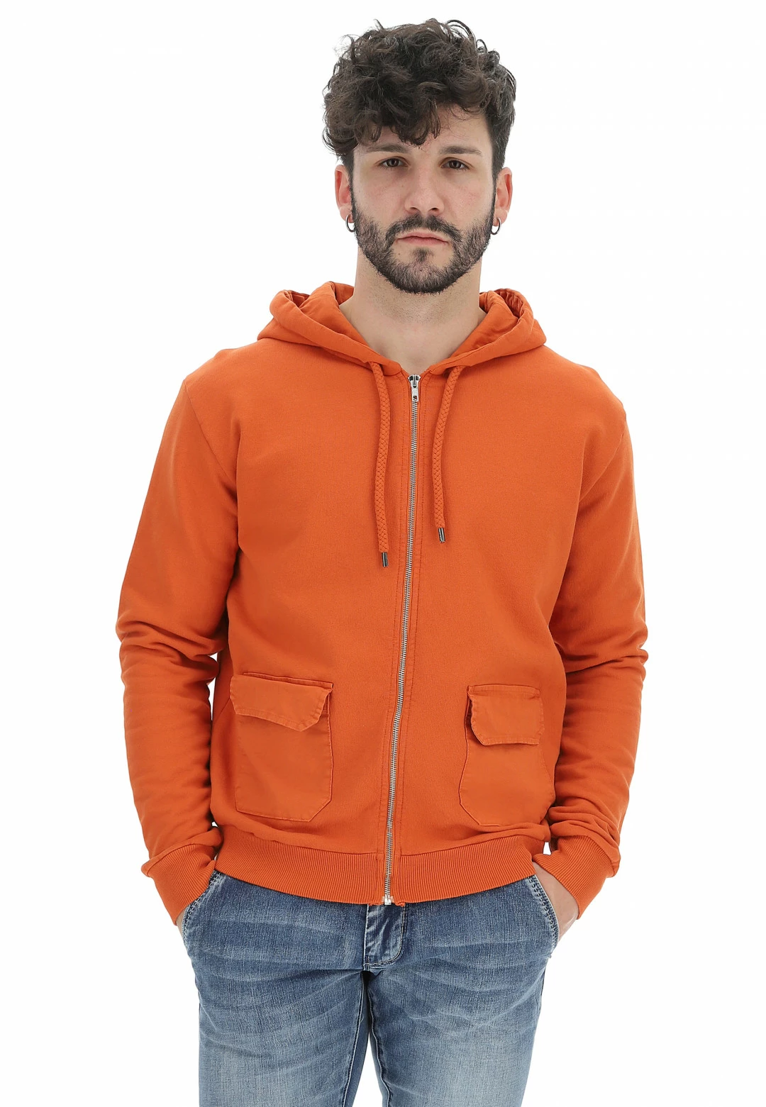 Age Felpa Full Zip Cappuccio Con Tasconi 8 Age Felpa Full Zip Cappuccio Con Tasconi - immagine 6