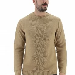 Maglione Girocollo Age Con Rombo Intrecciato Frontale Made In Italy -Lacoste shop 2583825c3cc72bd420fab23dda63e67b