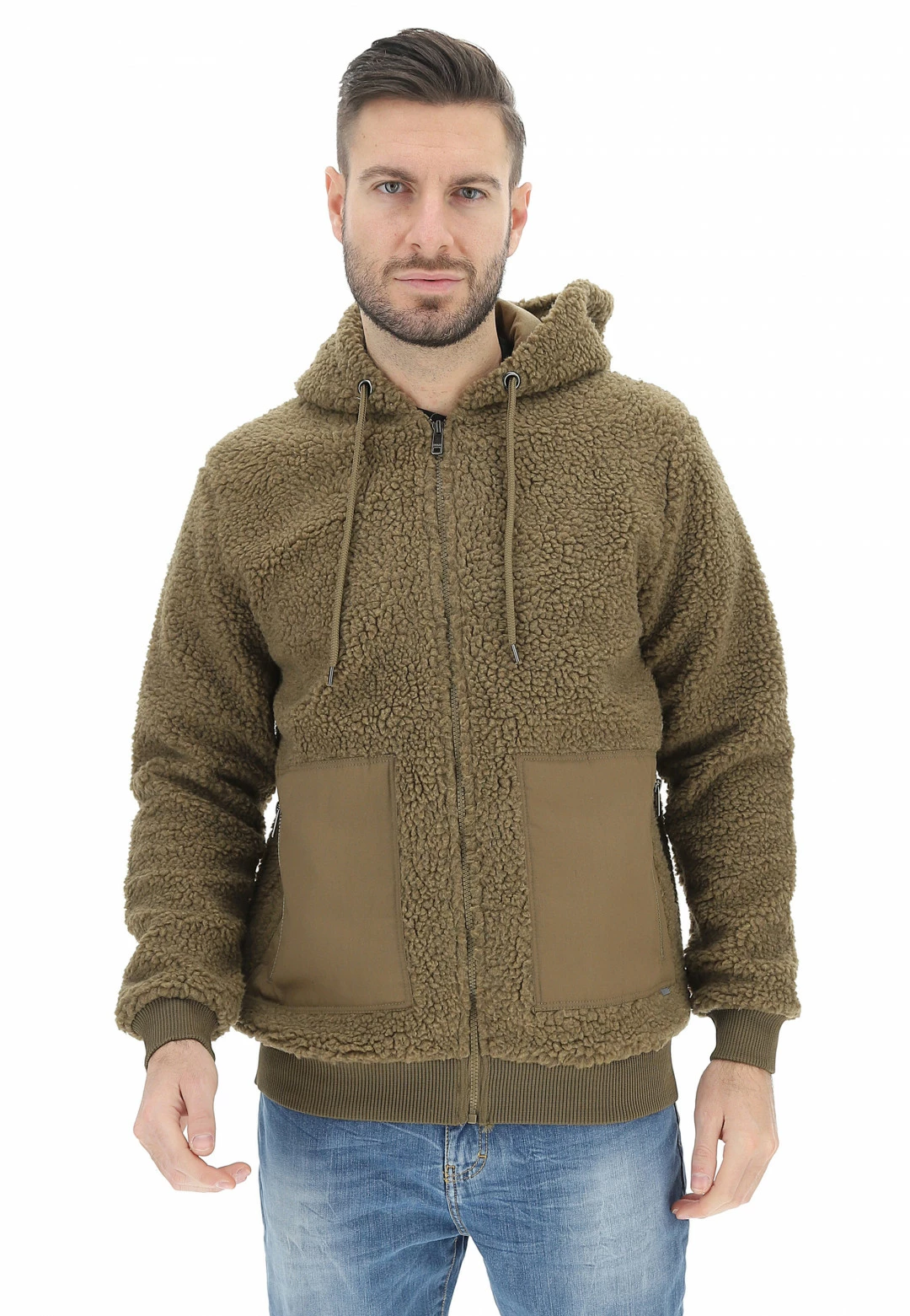 Giacca Effetto Orsetto Con Tasche Applicate !solid 8 Giacca Effetto Orsetto Con Tasche Applicate !solid - immagine 6