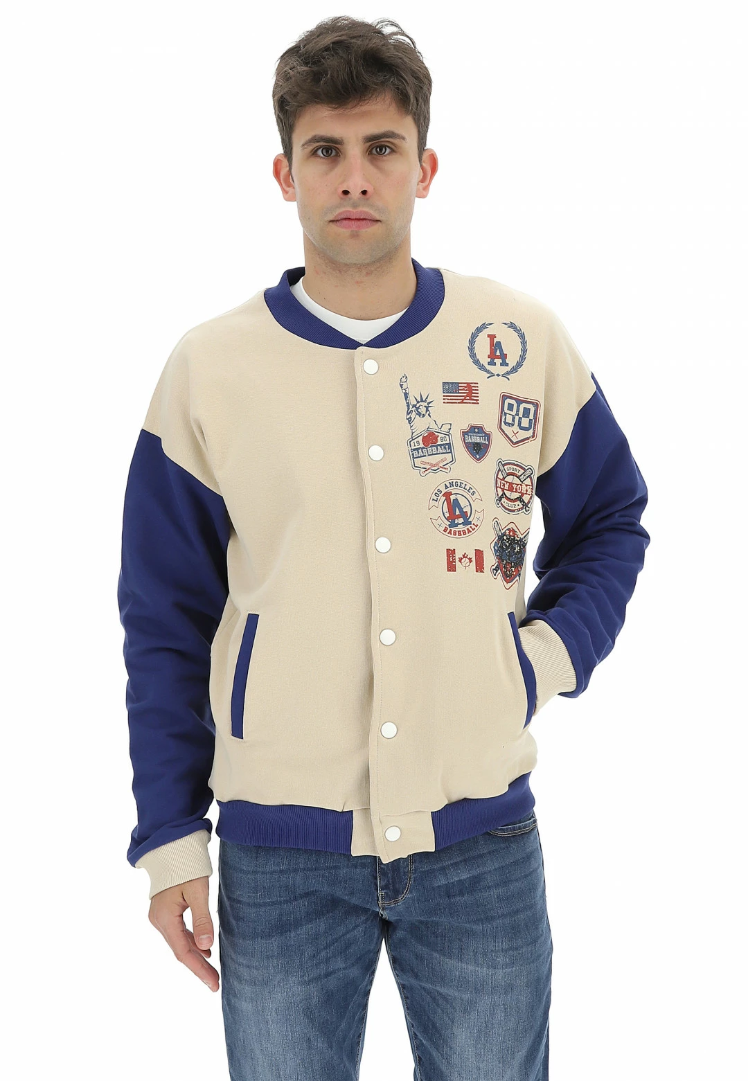 Giacca In Cotone Garzato Taglio Bomber Age 5 Giacca In Cotone Garzato Taglio Bomber Age - immagine 3