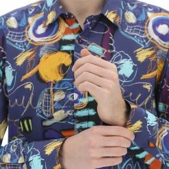 TUPERTU Camicia In Fantasia Tu Per Tu Uomo -Lacoste shop 2852cb47a21daf3604aac89a31e4a43f