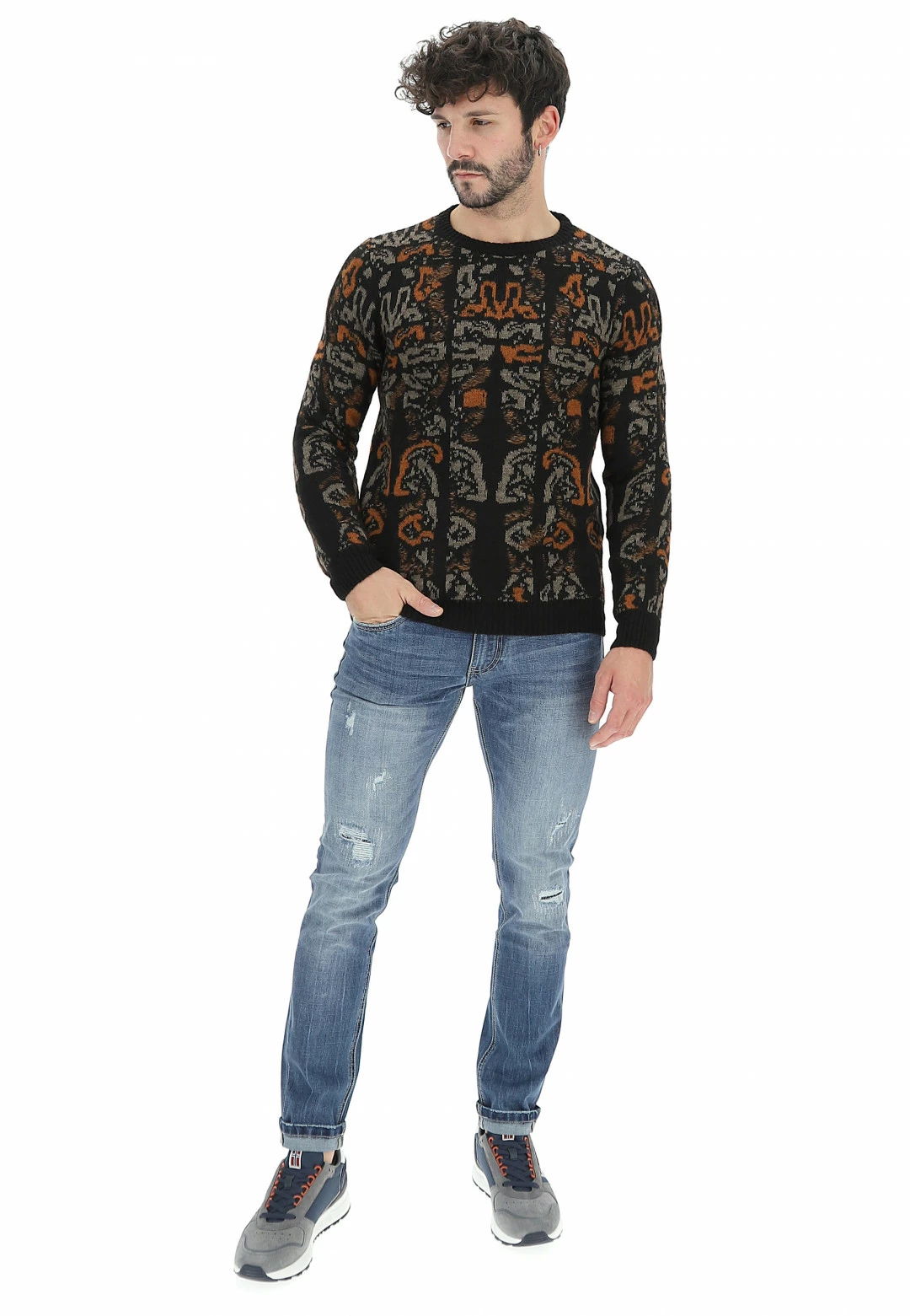 8.9 OTTOPUNTONOVE Girocollo Fantasia Bicolor 8.9 Uomo 12 8.9 OTTOPUNTONOVE Girocollo Fantasia Bicolor 8.9 Uomo - immagine 10