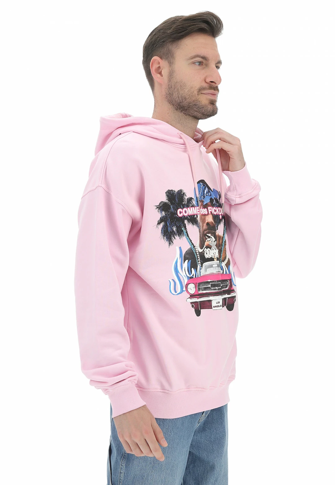 Felpa Con Cappuccio Comme Des Fuckdown Uomo Con Maxi Stampa Frontale 4 Felpa Con Cappuccio Comme Des Fuckdown Uomo Con Maxi Stampa Frontale - immagine 2