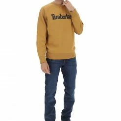 Felpa Girocollo Timberland Uomo Con Scritta Logo A Contrasto -Lacoste shop 296bfb029530d6d51a6ec6205038f74f