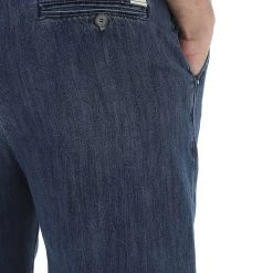 EKS Pantalone In Denim éks Con Pinces Uomo In Cotone Made In Italy -Lacoste shop 2a2ff02ad69e8dd6e4c9a4f8599f4d91