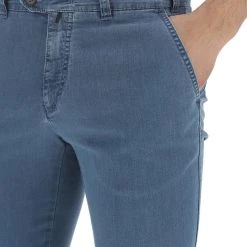 Brühl Pantalone Chino Bruhl In Denim Art.nizza -Lacoste shop 2a5ad3904adb4167fbd8c019b59da69f