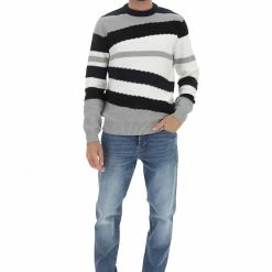 ONLY E SONS Maglioncino Girocollo Only&sons A Righe All Over Multicolor Uomo -Lacoste shop 2ad7c26c77fb0425ff16e6d80e08e558