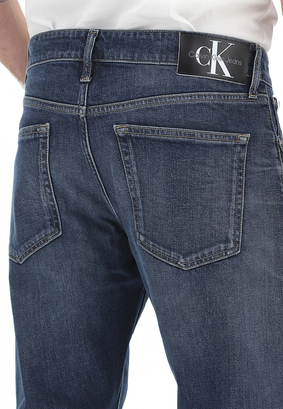 Jeans Calvin Klein Jeans Uomo Lavaggio Scuro Slim Taper 7 Jeans Calvin Klein Jeans Uomo Lavaggio Scuro Slim Taper - immagine 5