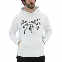 777 Felpa Triplosette Con Cappuccio E Logo A Fumetto Frontale