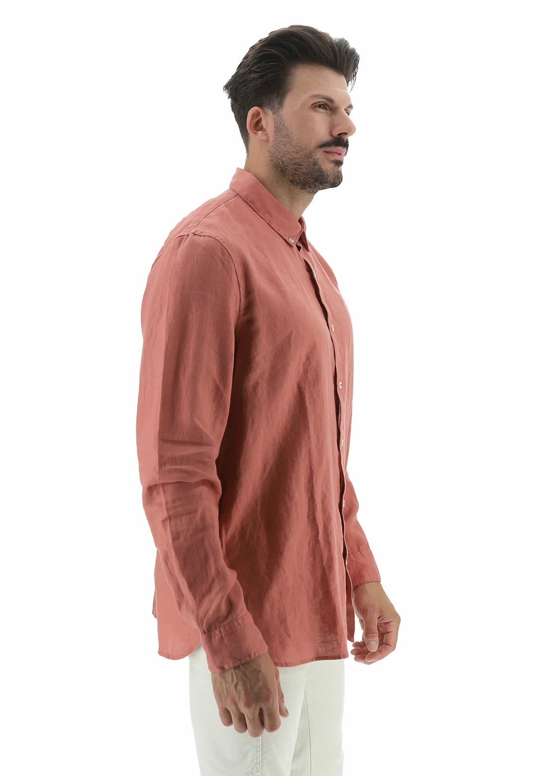 Camicia Timberland Uomo In Lino Con Logo Ricamato Tono Su Tono 9 Camicia Timberland Uomo In Lino Con Logo Ricamato Tono Su Tono - immagine 7