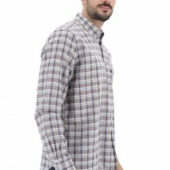 BLU SALINA Camicia Botton Down Con Quadro In Cotone/lino -Lacoste shop 2caa020116088063123f67166249212e