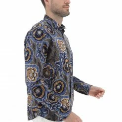 YES.ZEE Camicia Uomo Yes Zee In Cotone Fantasia Floreale -Lacoste shop 2cbcff5edc6c51a48ff14dc11c9ea336