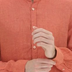 Camicia Uomo Age In Lino Tinta Unita Con Collo Coreana -Lacoste shop 2cc54b59af68caad23d44772547aa85a