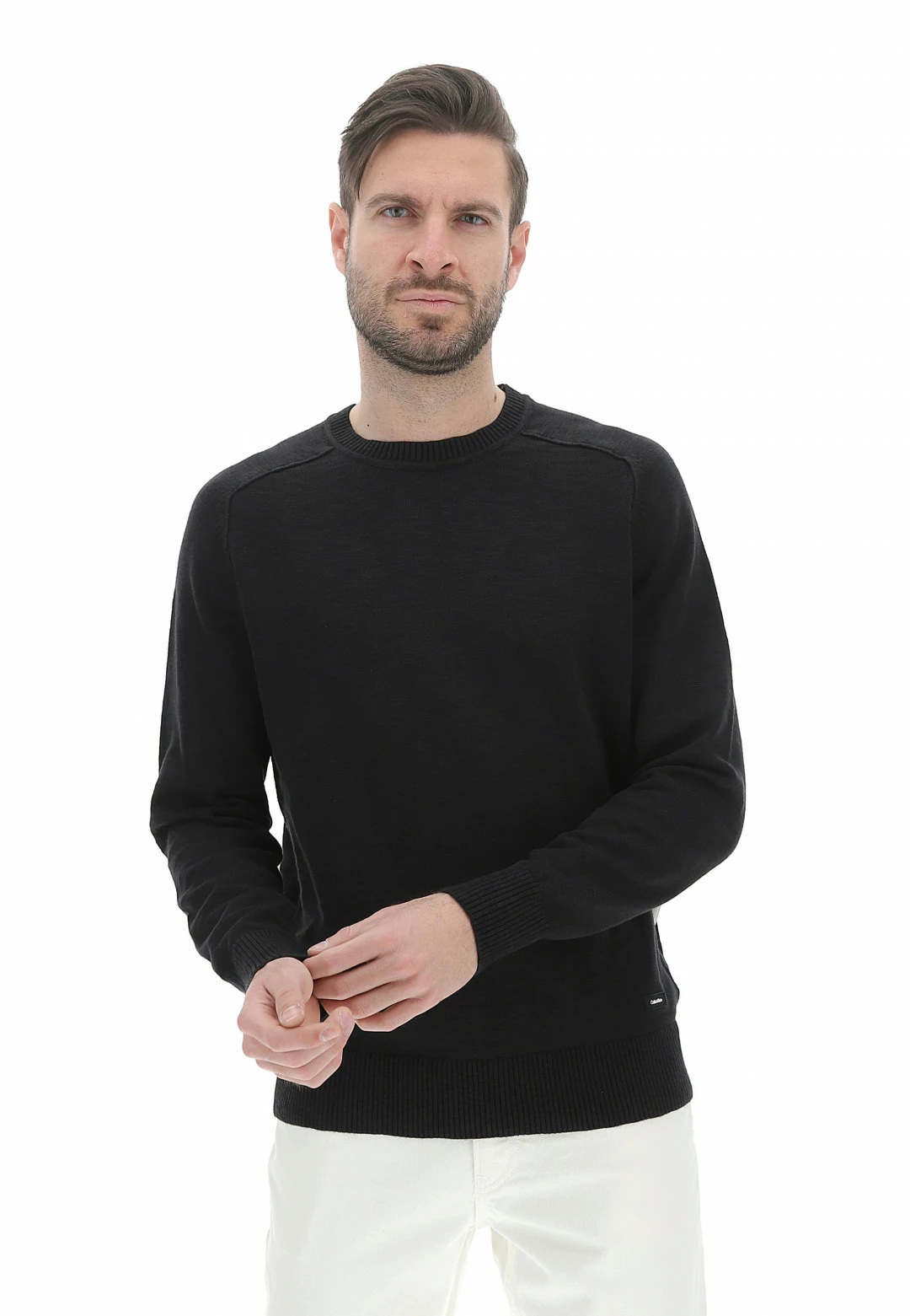 Maglioncino Girocollo Calvin Klein In Cotone 7 Maglioncino Girocollo Calvin Klein In Cotone - immagine 5