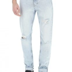 Jenas Calvin Klein Jeans J30j322426 Con Rotture Mod. Dad Relaxed
