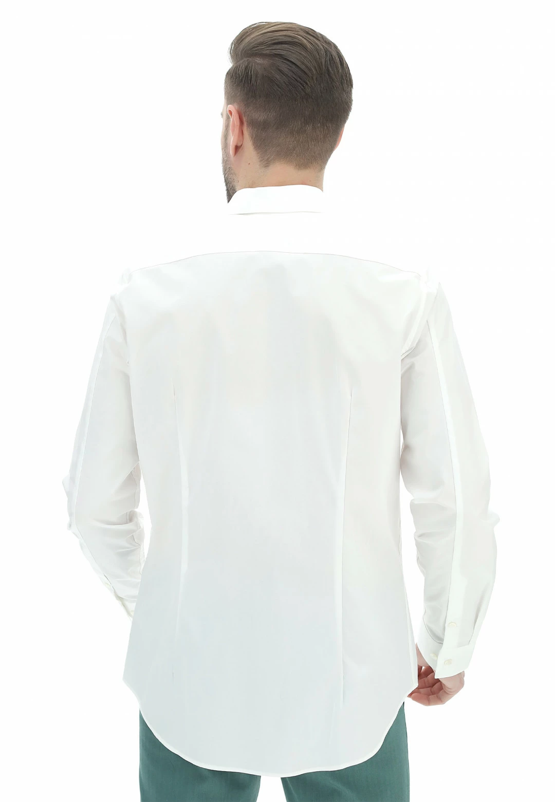 Camicia Classica Calvin Klein Jeans In Cotone Stretch Con Logo Tono Su Tono 5 Camicia Classica Calvin Klein Jeans In Cotone Stretch Con Logo Tono Su Tono - immagine 3