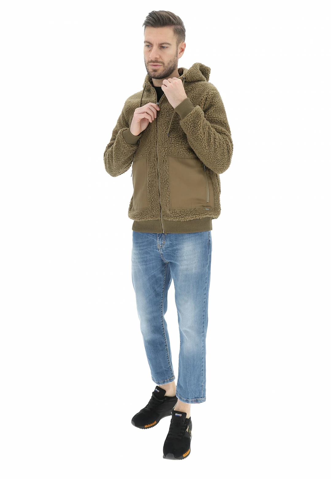 Giacca Effetto Orsetto Con Tasche Applicate !solid 12 Giacca Effetto Orsetto Con Tasche Applicate !solid - immagine 10