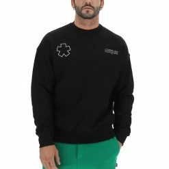 Felpa Girocollo Felpata Comme Des Fuckdown Con Logo Fronte E Retro -Lacoste shop 31b83f8a23354b390b70538e6ca0e97d