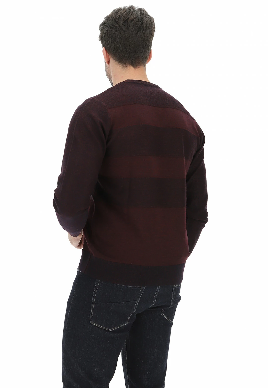 Pullover Riga Tono Su Tono Scollo V Yourname 5 Pullover Riga Tono Su Tono Scollo V Yourname - immagine 3