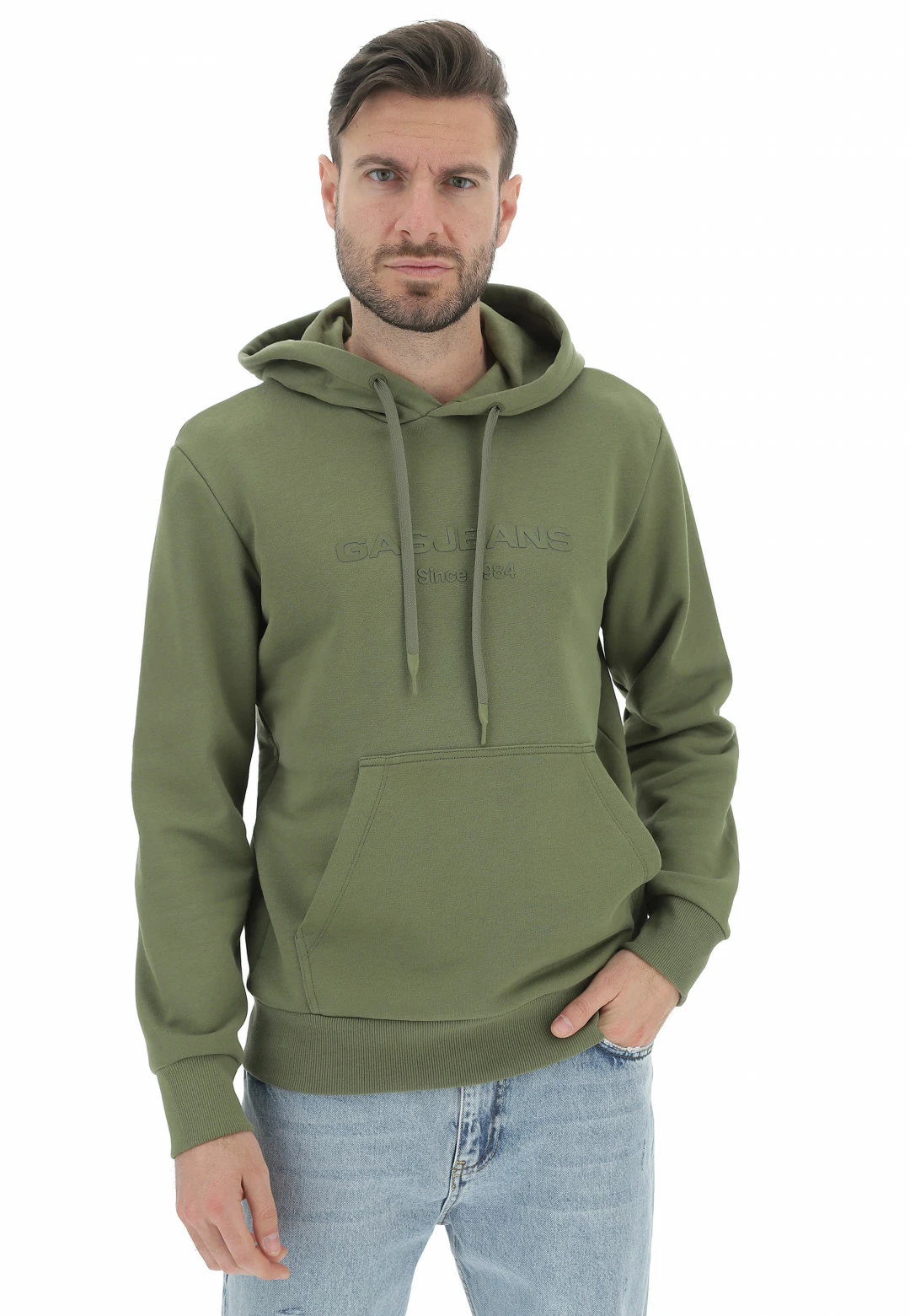 GAS Jeans Felpa Con Cappuccio Gas Sven Pouch 3 GAS Jeans Felpa Con Cappuccio Gas Sven Pouch