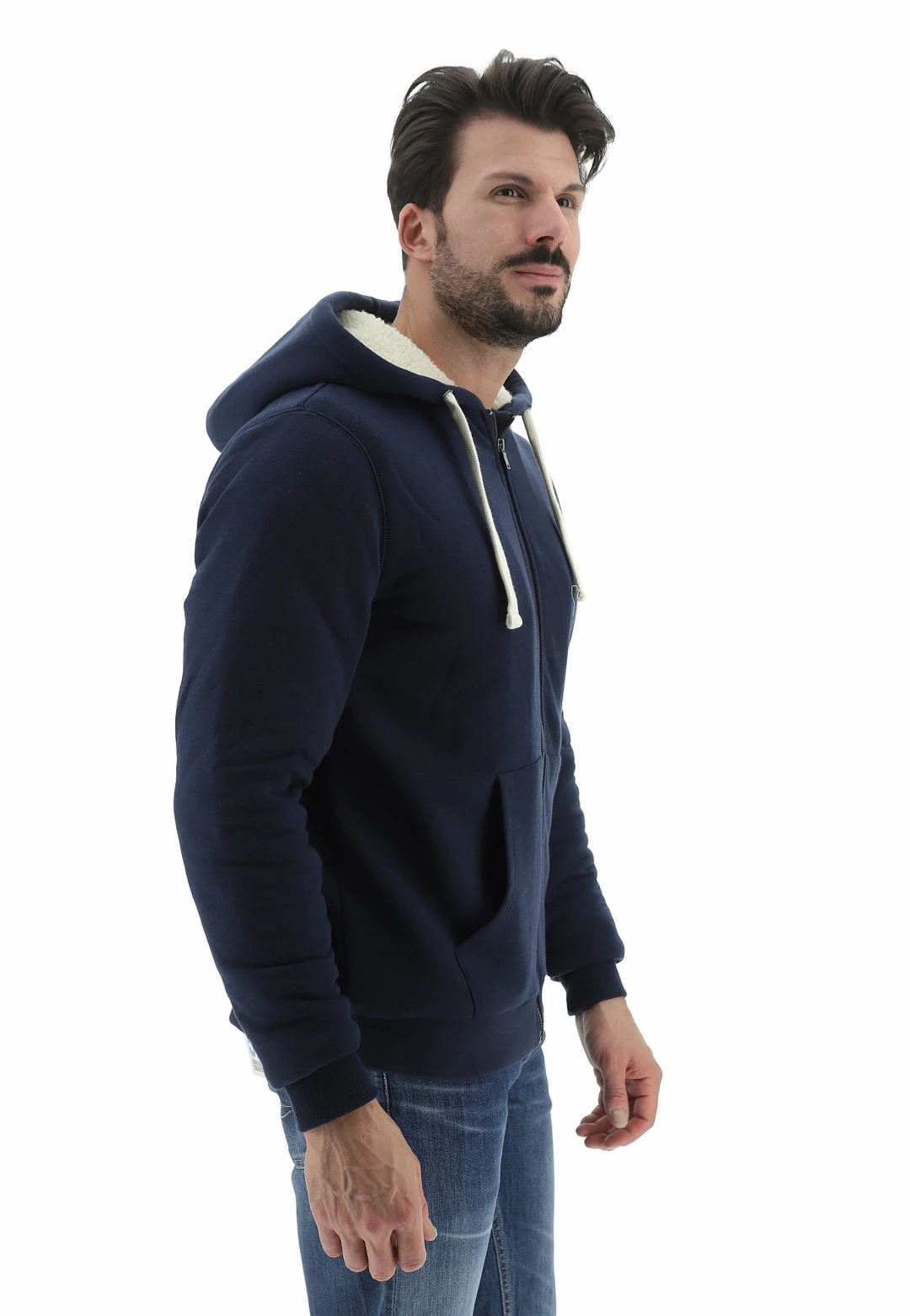 Felpa Con Cappuccio Blend Con Interno In Sherpa 9 Felpa Con Cappuccio Blend Con Interno In Sherpa - immagine 7