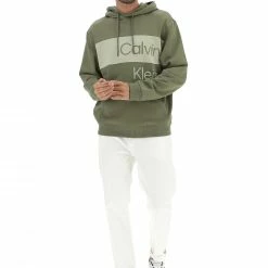 Calvin Klein Jeans Felpa Garzata Calvin Klein J30j321541 Con Cappuccio E Logo A Contrasto -Lacoste shop 33cc99ab347bff62be4224d4e7e0326a