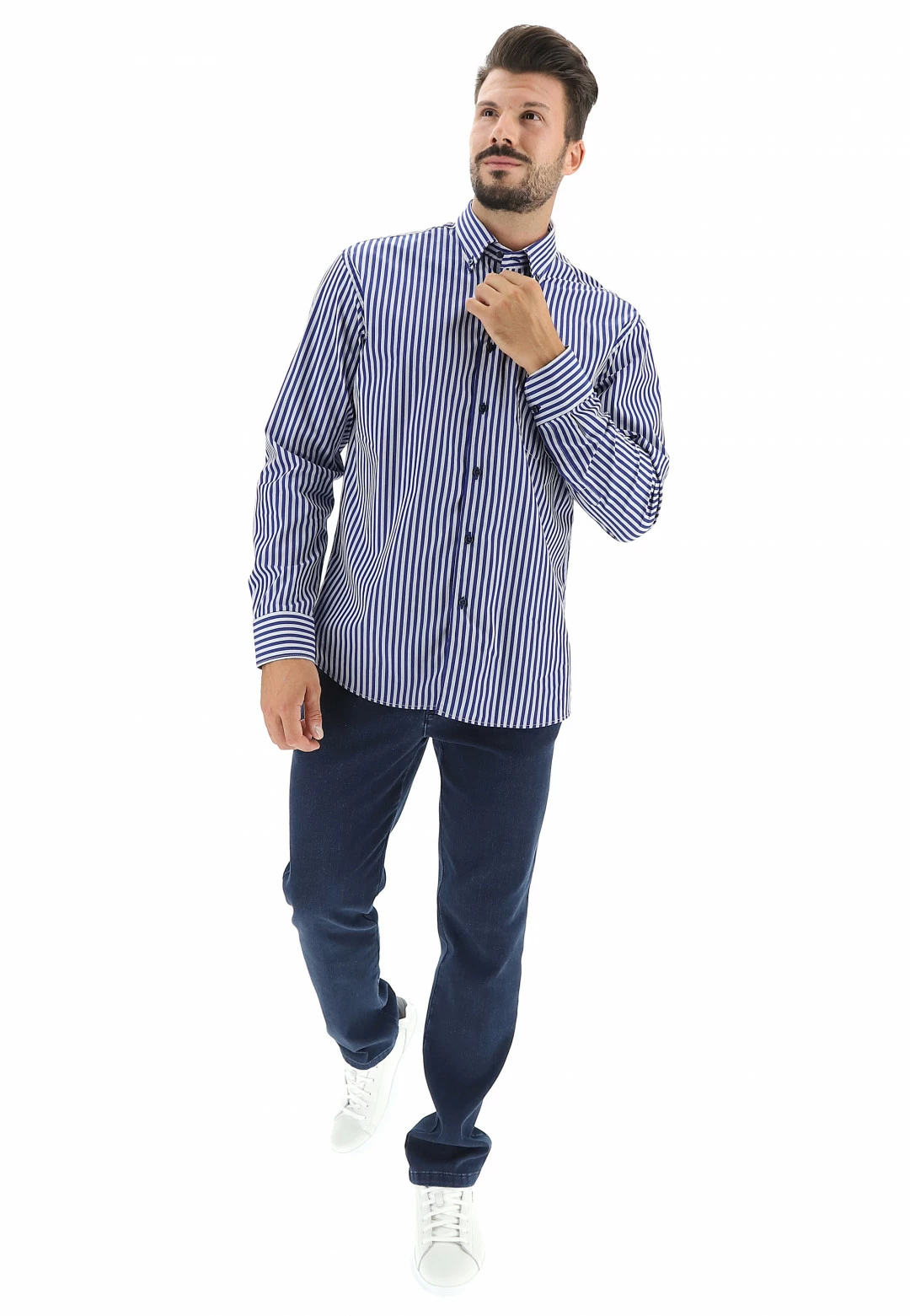 Camicia Rotte Mediterranee Righe Bicolore R2103 6 Camicia Rotte Mediterranee Righe Bicolore R2103 - immagine 4