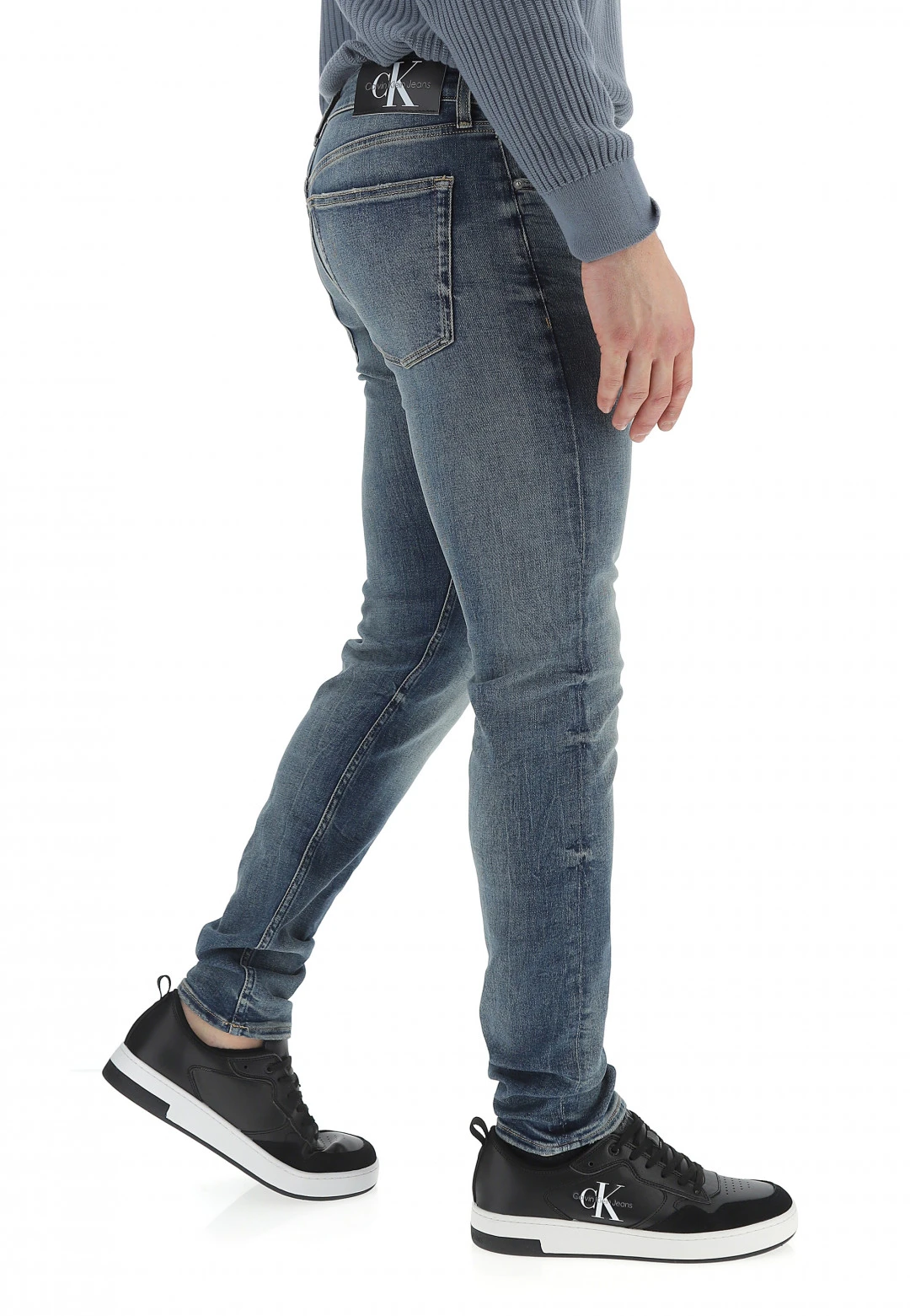 Calvin Klein Jeans Jeans Uomo Calvin Klein Slim Taper Stretch Con Lavaggio Medio 4 Calvin Klein Jeans Jeans Uomo Calvin Klein Slim Taper Stretch Con Lavaggio Medio - immagine 2