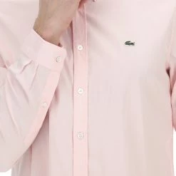Camicia Uomo Lacoste Tinta Unita Con Logo Sul Petto Regular Fit -Lacoste shop 3785a2a1632ccb40d845c39a6220127d