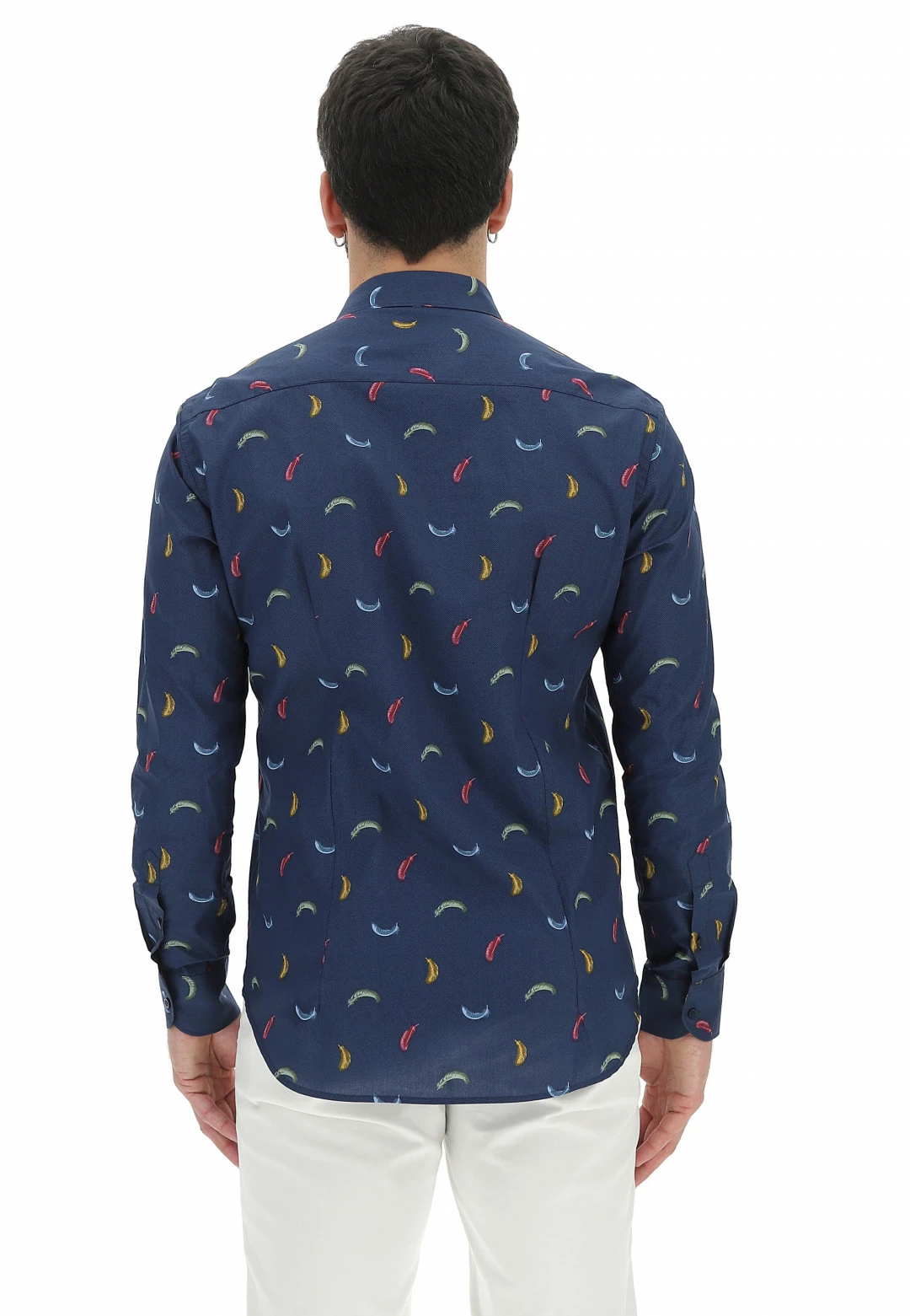 Camicia In Cotone Tupertu Con Fanstasia Piume Colorate 5 Camicia In Cotone Tupertu Con Fanstasia Piume Colorate - immagine 3