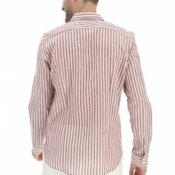 Camicia Rigata Age In Misto Lino E Cotone Uomo -Lacoste shop 3a3cbda4ab9a0b8df3245cb5eeaf1032