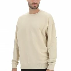 8.9 OTTOPUNTONOVE Felpa Girocollo In Cotone Garzato 8.9 Tinta Unita Over Fit