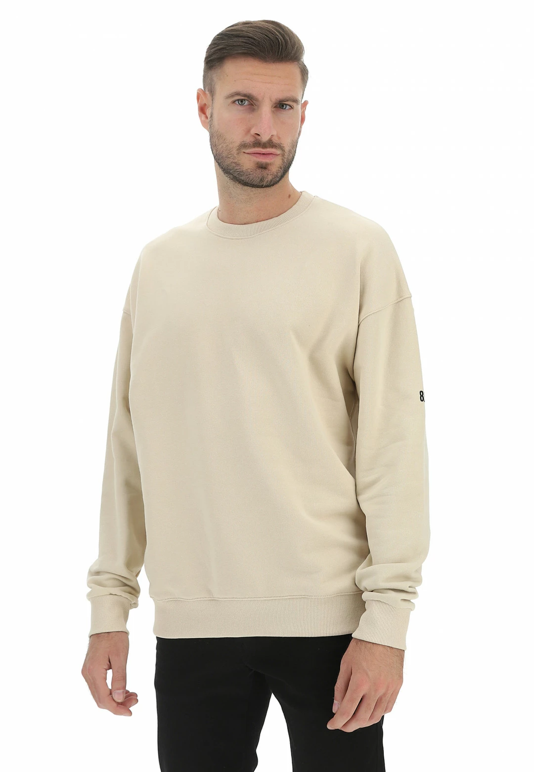 8.9 OTTOPUNTONOVE Felpa Girocollo In Cotone Garzato 8.9 Tinta Unita Over Fit 3 8.9 OTTOPUNTONOVE Felpa Girocollo In Cotone Garzato 8.9 Tinta Unita Over Fit