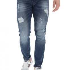 8.9 OTTOPUNTONOVE Jeans 8.9 Uomo Regular Fit Con Rotture Made In Italy