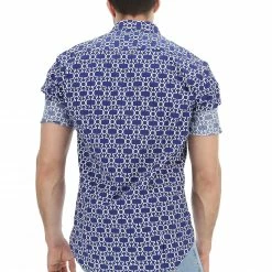 TUPERTU Camicia Stretch Fantasia Tu Per Tu T130 -Lacoste shop 3e250cd36f886b5f908c0b5a9da33951