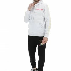 Felpa In Cotone Garzato Whatever Con Balda Stampa Smile Sulle Maniche -Lacoste shop 3eb442c0b45a3e4d9e26c2b0605cdcf3