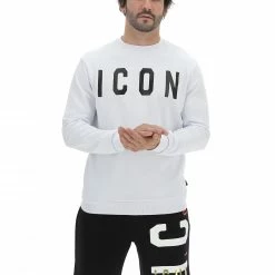 Felpa Girocollo Icon Uomo In Cotone Con Logo Grande Stampato -Lacoste shop 3ec13544d1371ad04c21ab99c77e6f18