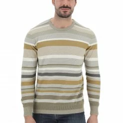 Magliocnino Girocollo Re Del Mare Uomo Con Lavorazione Punto Riso A Righe -Lacoste shop 3ed6ea7fe173448692d3155b71470348