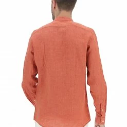 Camicia Uomo Age In Lino Tinta Unita Con Collo Coreana -Lacoste shop 4036b7983be915b8eb246cf716350628