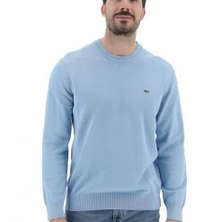 Maglioncino Girocollo Lacoste Uomo Tinta Unita Con Logo A Contrasto Sul Petto 36 Maglioncino Girocollo Lacoste Uomo Tinta Unita Con Logo A Contrasto Sul Petto -Lacoste shop 40bfe519008aeeaae10844522e696d8e